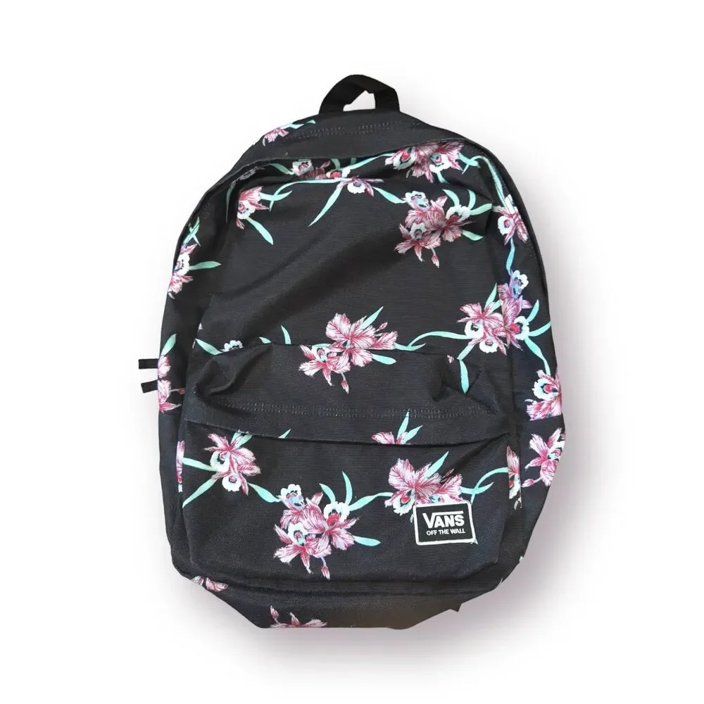 Vans Black Rose Backpack School‎ Bag